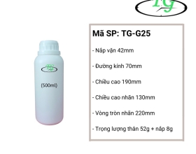 Chai nhựa hóa chất 500ml 